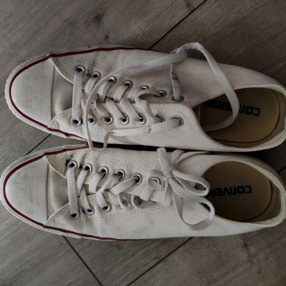 Converse White Canvas Sneakers